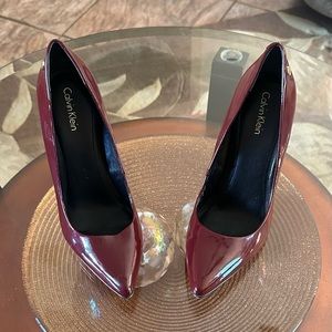 Calvin Klein Maroon Pumps